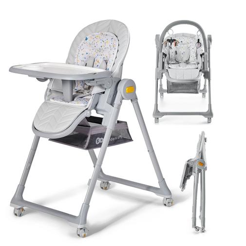 Kinderkraft - Chaise haute LASTREE gris
