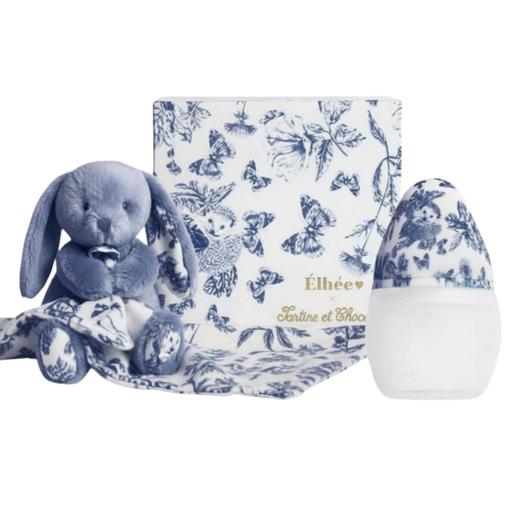 Elhée - Coffret Biberon et doudou X Tartine et Chocolat Bleu