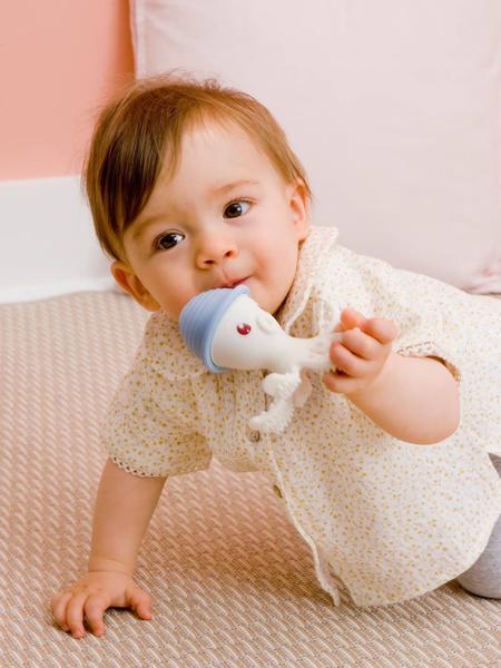 BABY TO LOVE - Jouet de dentition Bonnie la pieuvre Baby to love bleu pale