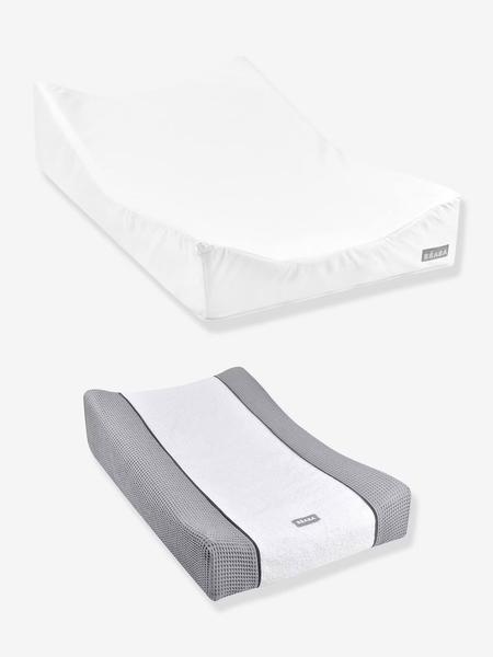 Béaba - Matelas à langer et drap-housse de protection + drap-housse Sofalange certifiés Oekotex blanc