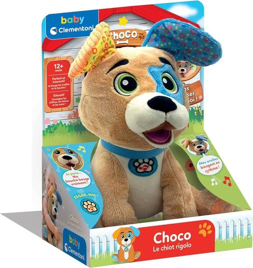 Clementoni - Jouet En Peluche Interactif Chiot – Dès 6 Mois Multicolore