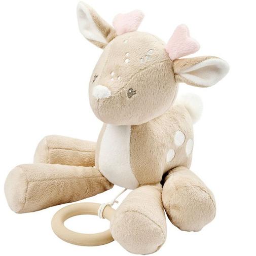 Nattou - Peluche musicale biche - Velours - Fanfan - Beige -28 cm - Beige