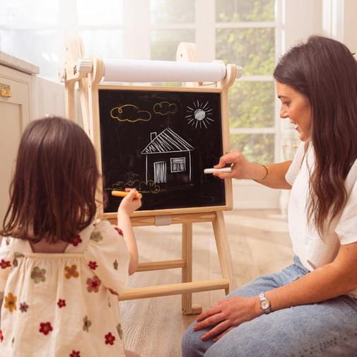 Active Tots - Tableau créatif en bois fsc® pour enfant dès 1 an