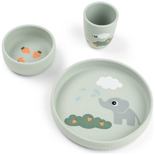 Done by deer - Coffret repas Stick&Stay Elphee Vert