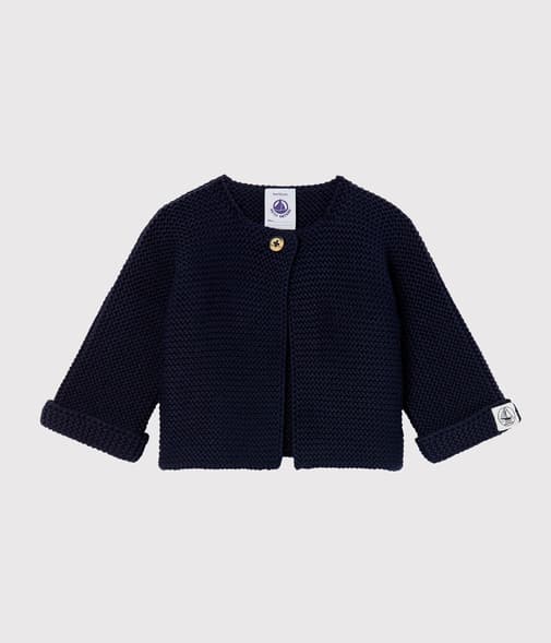 Petit Bateau - Cardigan bébé en tricot 100% coton
