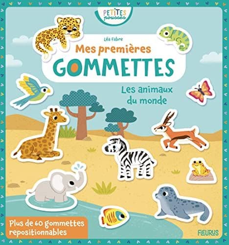 Fabre, Léa - Mes premières gommettes - Les animaux du monde