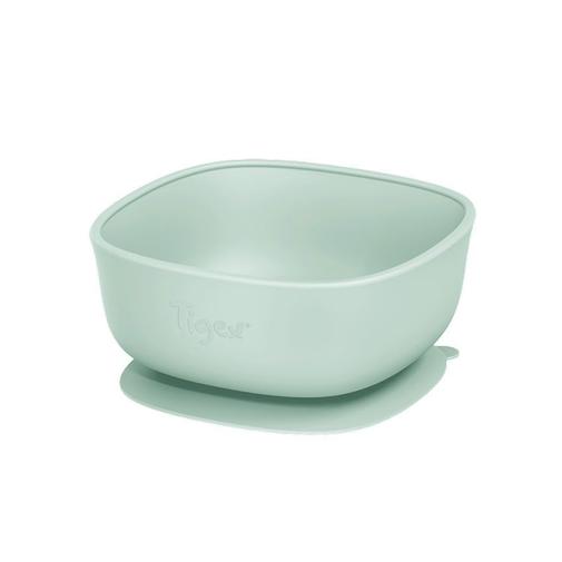 Tigex - Bol en silicone avec ventouse - Vert d'eau