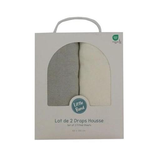 Little Band - Lot 2 draps housses bébé