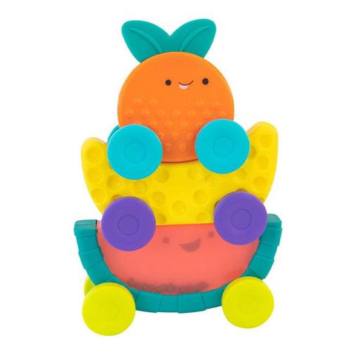 Sassy - Jouet à empiler voiture de fruits - Multicolore