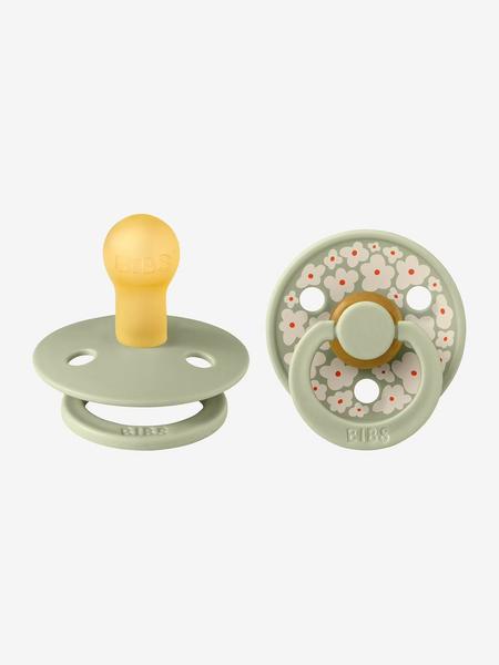 Bibs - Lot de 2 sucettes-tétines Colour taille 1 vert sauge