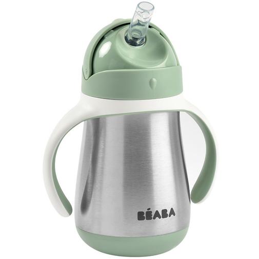 Béaba - Tasse à paille en inox vert sauge (250 ml)