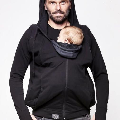 Love Radius - Le Sweat du parent - Sweat de grossesse, de portage et sans bébé - NOIR