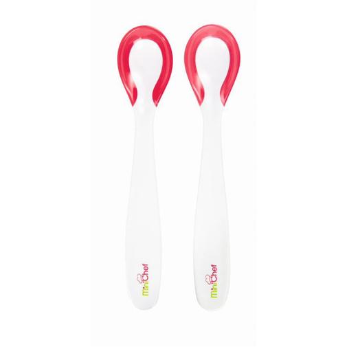 Tigex - Lot de 2 cuillères thermosensibles Blanc - Blanc