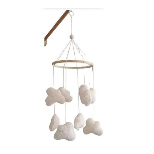 Little Loua - Mobile décoratif nuages blanc