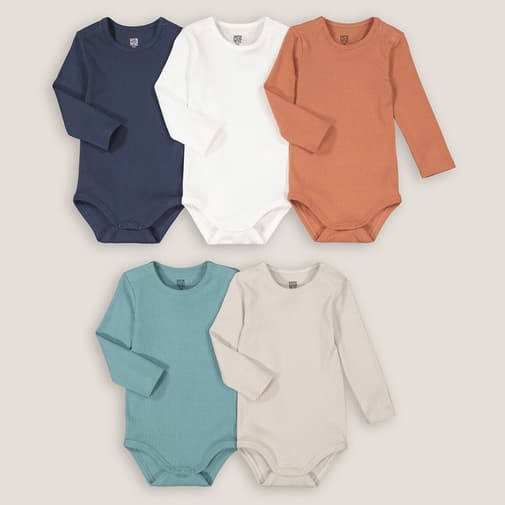 LA REDOUTE COLLECTIONS - Lot de 5 bodies manches longues