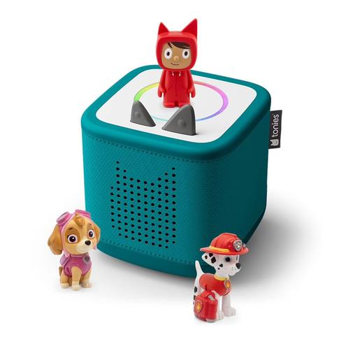 tonies - Pack Toniebox 2 - Boite À Histoires - 1 Figurine Rubie - La Pat' Patrouille Marcus Et Stella Vert Océan