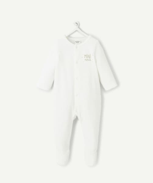 taokids.com - LE DORS BIEN BLANC EN VELOURS ET COTON BIOLOGIQUE
