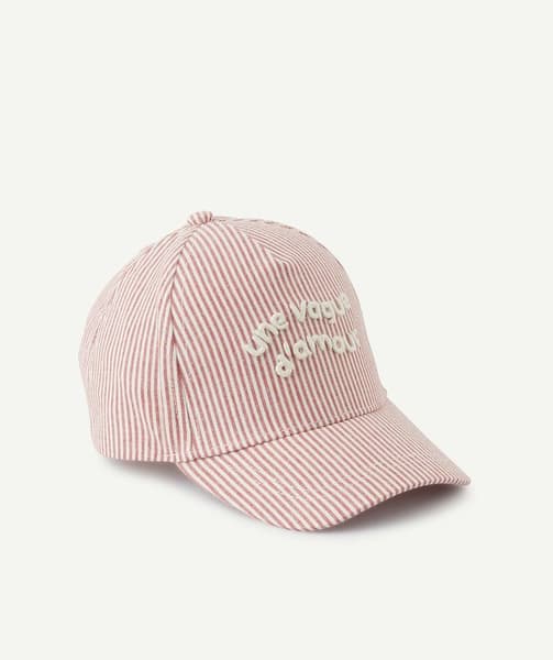 taokids.com - Casquette bébé garçon rayée message brodé