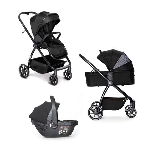 Asalvo - Trio Poussette, Nacelle, Et Siège Auto Rodas Noir
