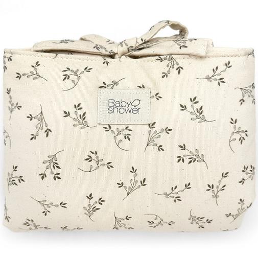Babyshower - Tapis à langer Audrey Olive Bloom Canvas
