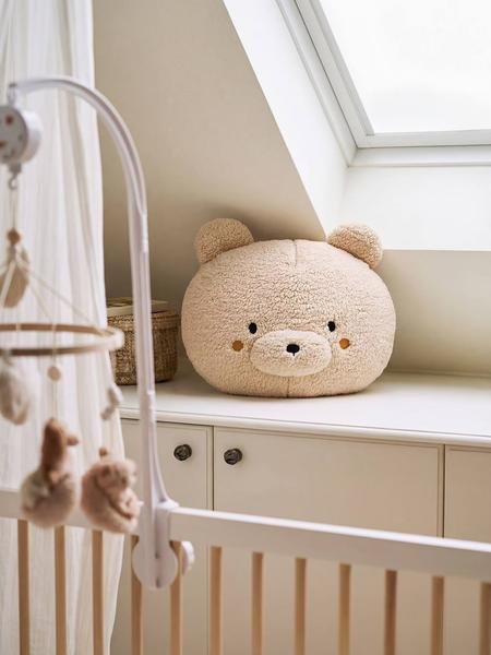 Vertbaudet - Décoration murale ourson bouclette beige