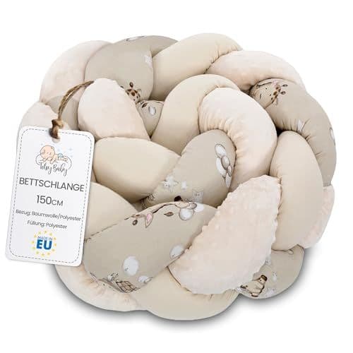 Totsy Baby - Totsy Baby Coussin en Mousseline Doudou Coussin Enfant décoration 150 cm - Coussin déco Moelleux Chambre d'enfant tressé Minky Girafes