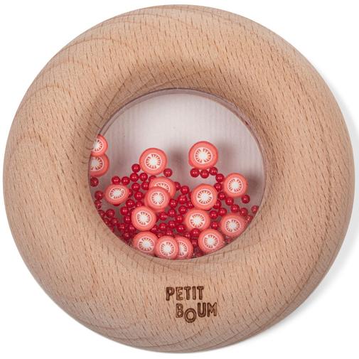 Petit Boum - Hochet sensoriel Sensory Donut tomates