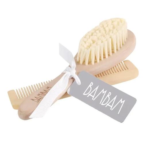 Bambam - Brosse et peigne en bois