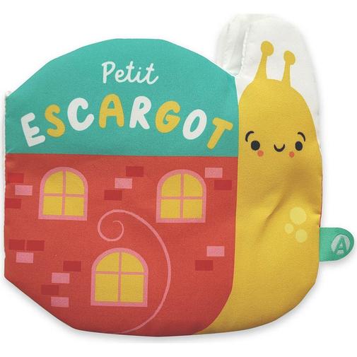 Auzou Editions - Livre en tissu Comptines accordéon - Petit escargot