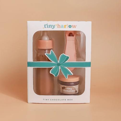 Tiny Harlow - Coffret repas petit pot et biberon magiques pour poupée Chocolat