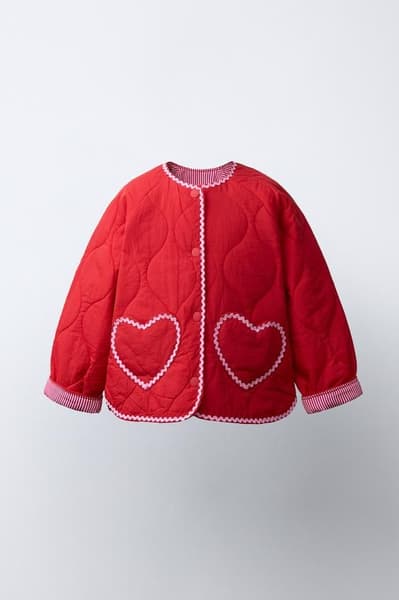 ZARA - VESTE MATELASSÉE CŒURS
