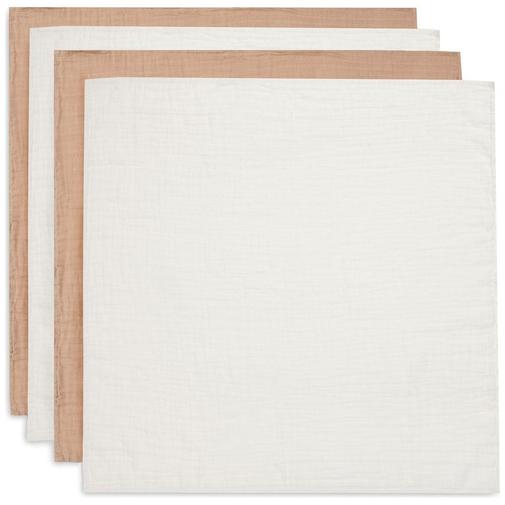 Jollein - Lot de 4 langes en coton