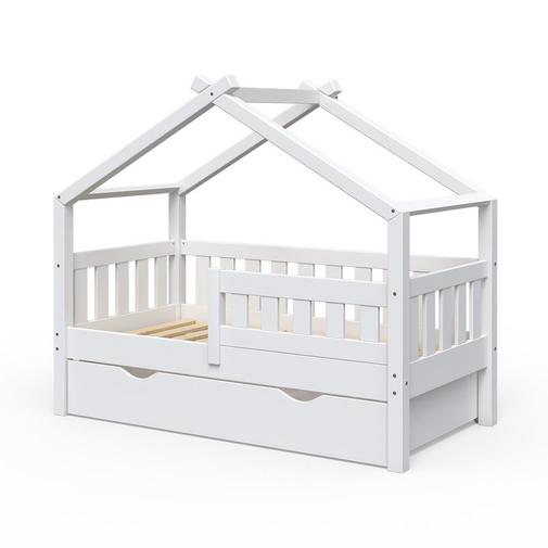 VitaliSpa® - Lit cabane avec tiroir, blanc 148 x 127.9cm