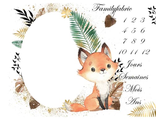 Familyfabric - Panneaux pour Tapis Photo Gold Renard