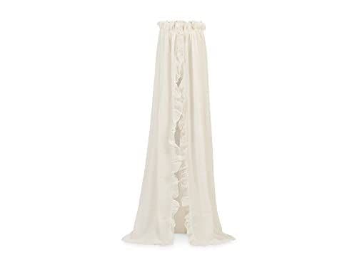 Jollein - Jollein 002-001-66041 Baldaquin vintage ivoire volanté 155 x 280 cm pour lit d'enfant