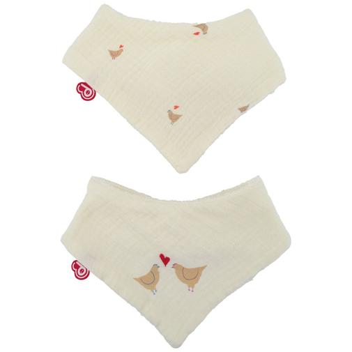Domiva - Lot de 2 bavoirs bandanas Maternity Love