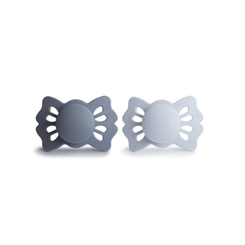 Frigg - Lot de 2 sucettes silicone T1 Lucky Slate/Powder Blue - Bleu