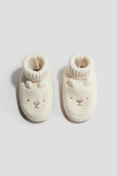 H&M - Chaussons en maille de coton