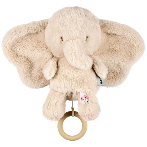 Nattou - Peluche musicale Fanfan l'éléphant Sable (35 cm)