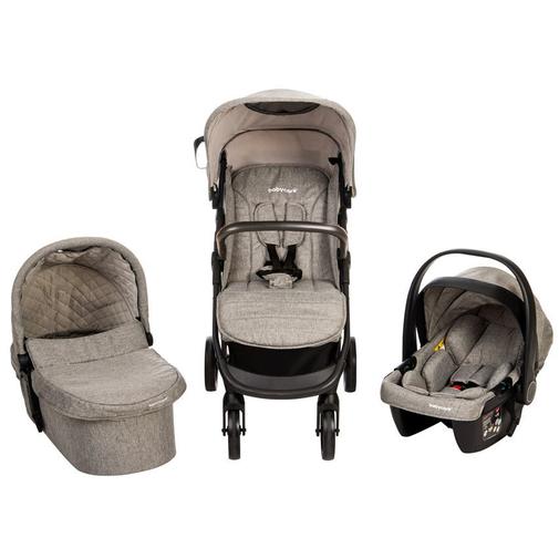 Babycare - Poussette trio Triade avec siège-auto et nacelle gris - Gris