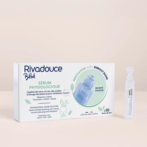 rivadouce - Sérum Physiologique 30x5ml - Soin - Peaux sensibles - 100% d'ingrédients naturels - Rivadouce