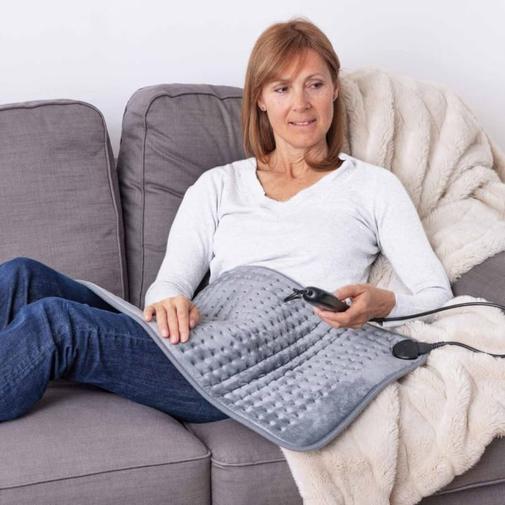 Lanaform - Coussin chauffant multifonctions - 75 x 40 cm - 9 intensités - ultra-doux