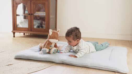 Little Dutch B2C - Peluche d'activités - Bleu - Forest Friends