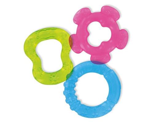 Dbb Remond - 3 Anneaux de Dentition à Rafraichir - Bleu Vert Rose