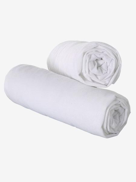 Vertbaudet - Lot de 2 alèses jersey BI-OME NTL® blanc