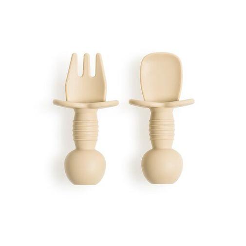Maïka - Lot 2 mini couverts bébé silicone
