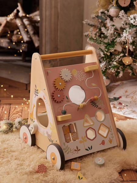Vertbaudet - Chariot de marche avec freins en bois FSC® savania