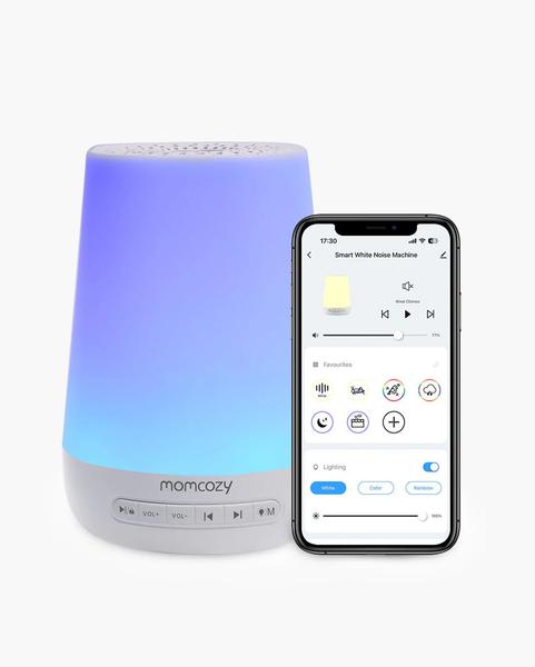 Momcozy - Machine à sons portable Momcozy pour bébé – Bruit blanc, berceuses & télécommande App