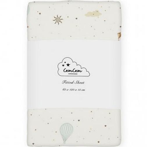 Cam Cam Copenhagen - Drap-housse bébé en coton bio Dreamland (60 x 120 cm)