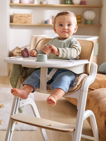 Vertbaudet - Chaise haute évolutive WOODYNEST beige